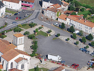 Saint-Aubin-le-Cloud vue aérienne